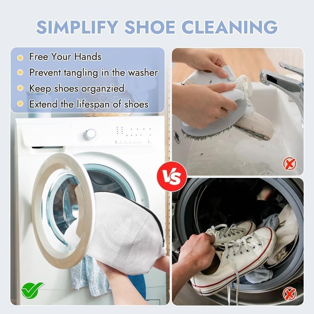 Shoes Wash Bags with Bumper Protectors Mesh Laundry Bag